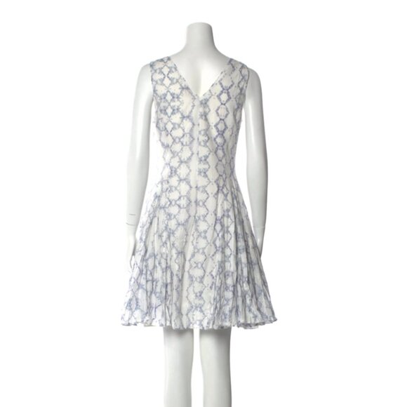 Rebecca Taylor 100% Cotton Ruffle Dress Printed - Picture 3 of 3